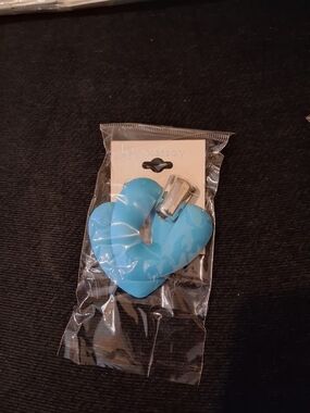 Blue Heart Shaped Earrings